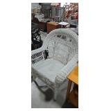 wicker armchair