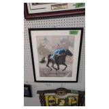 Framed Print American Pharoah 2015 Triple Crown