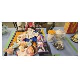 dolls decorative items teapot etc