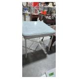 wicker table with glass top