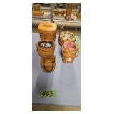 5 longaberger baskets