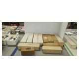 lot of football and baseball cards as shown