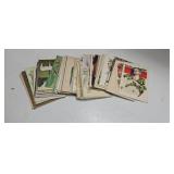 Lot Of Holiday Postcards Mostly Christmas Vintage