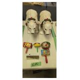 polar bears and vintage toy noise makers