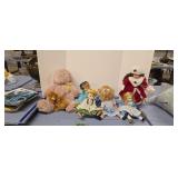 dolls and stuffed animals