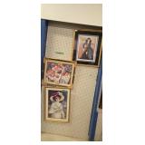 three framed prints