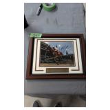 Framed Autographed Print Mike Smith Rides