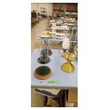 oil lamps and dome display holders