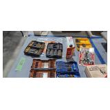 lot of screwdriver bits range multimeter etc