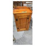 Small pine one door cabinet