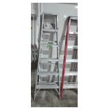 six foot aluminum step ladder