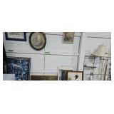 floor lamp miscellaneous picture frames mirror etc