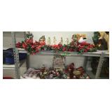 lot of vintage Christmas decorations
