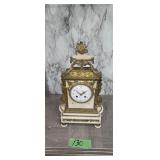 Caysard Of Paris Ornate Marble Mantle Clock