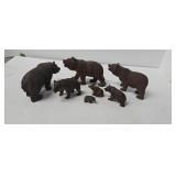 Seven Black Forest Bears 1.5 In - 7 In