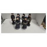 Six Christmas Caroler Figures 11 In Tall
