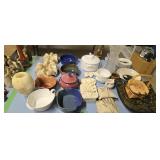 francoma pottery vases dishes etc