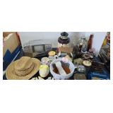 cookie jar miniature TV iron etc
