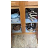 contents of kitchen cabinets and drawers as shown
