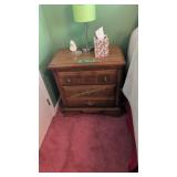 two drawer nightstand
