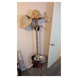 coat rack and items as shown