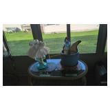 lamp and flower potlamp and flower pot