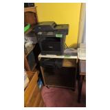 brother printer VHS player roll around stand
