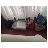 carry bag and tote with Afghan etc