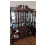 contents of china cabinet to include