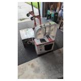 shop source drill press hand cart fan paper