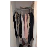 jackets and vest in closet