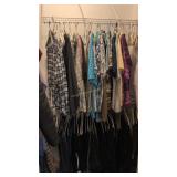contents of linen closet shirts pants shoes etc