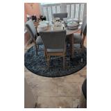 round blue rug 76 in diameter