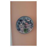 clock and framed print