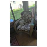 wicker armchair
