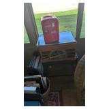 crosley radio record player with stand and small