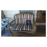 wicker loveseat