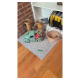 toy truck pair of pitchers and basket