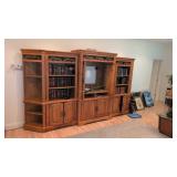 three section wall unit length is 140 in x 80