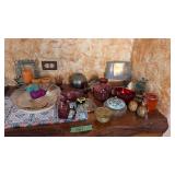 candles, plates, dishes etc