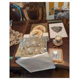 Stemware Silverware Books Decorative Items On