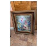 Large Framed Oil On Canvas Still Life Painting