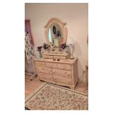 seven drawer dresser with mirror top 54 in Long