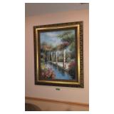 Artist Signed Oil Painting On Canvas Signed