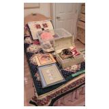 Picture Frames Small Trunk Etc On Bed Does Not