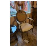 French provincial armchair with cane back