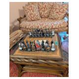 chess set with large figures 23 x 23