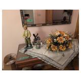 hunting figure eagle floral arrangement