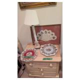 1901 Bright eyes fan calendar lamp and portrait
