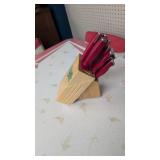 set of Guy fieri kitchen knives